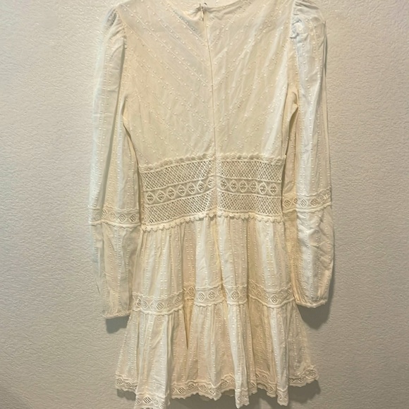 Free People Delightful Mini Dress in Ivory - Picture 5 of 8
